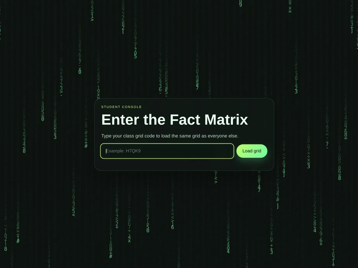 Fact Matrix